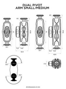 Quad lock 360 Dual Pivot Arm - közepes verzió Quad Lock rögzítő megoldások 1