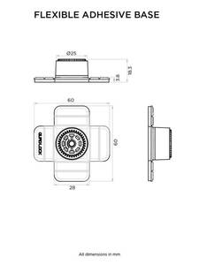Quad lock 360 Rugalmas ragasztóalap Quad Lock rögzítő megoldások 1