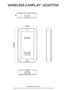 Quad lock Vezeték nélküli CarPlay adapter Quad Lock rögzítő megoldások 7