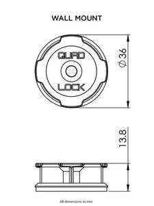 Quad lock Ragasztó falra szerelhető Quad Lock rögzítő megoldások 1