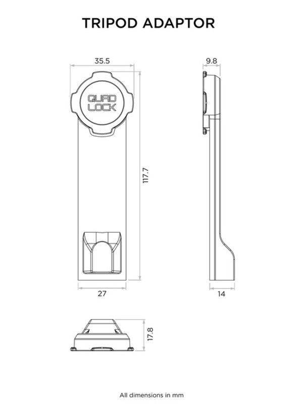 Quad lock Állvány adapter Quad Lock rögzítő megoldások 1