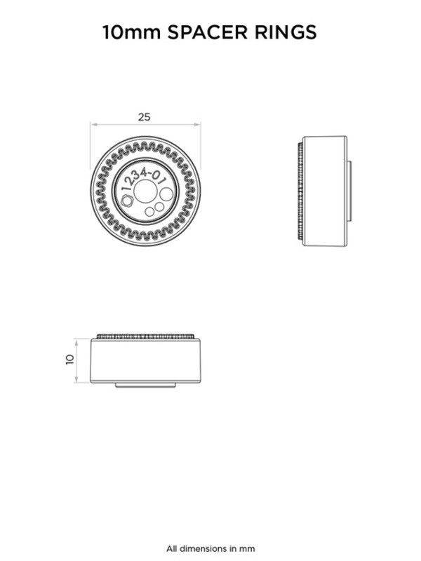 Quad lock Távtartó készlet Kormány/tükörrögzítés (2x10mm) Quad Lock rögzítő megoldások 1