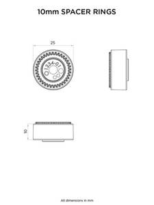 Quad lock Távtartó készlet Kormány/tükörrögzítés (2x10mm) Quad Lock rögzítő megoldások 1