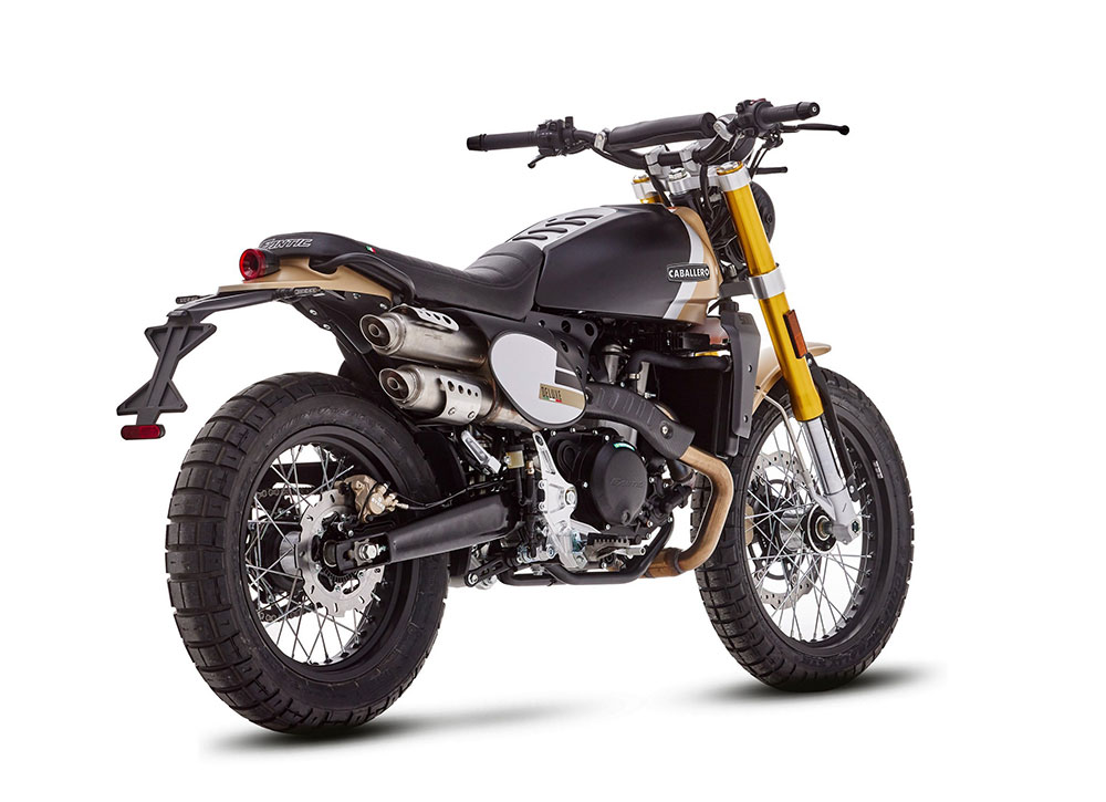 Fantic Caballero 500cc Scrambler Deluxe Gold 2024 3