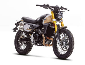 Fantic Caballero 500cc Scrambler Deluxe Gold 2024 1